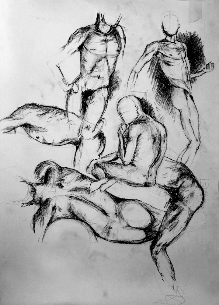 Composición a través del estudio de la figura humana.