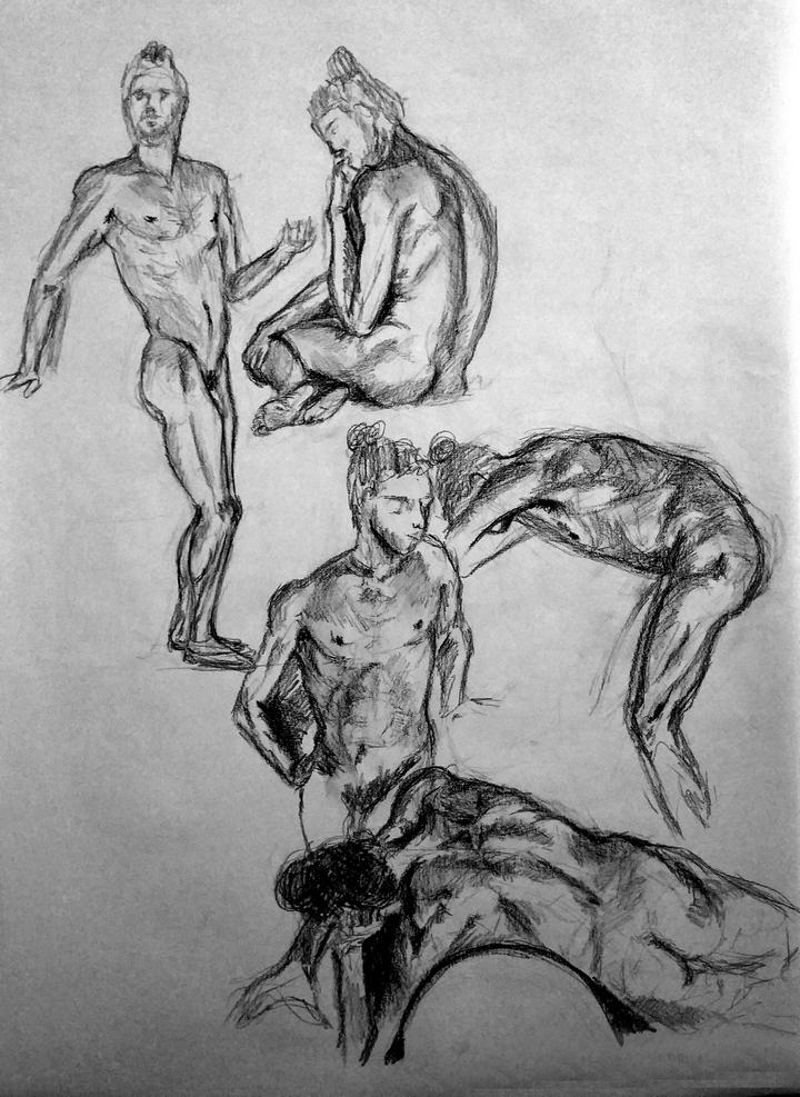 Composición a través del estudio de la figura humana.