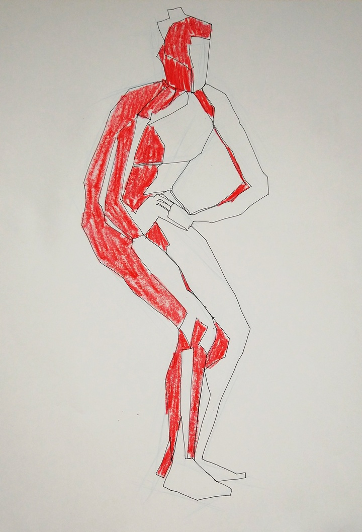 Técnica mixta experimental hilo-color