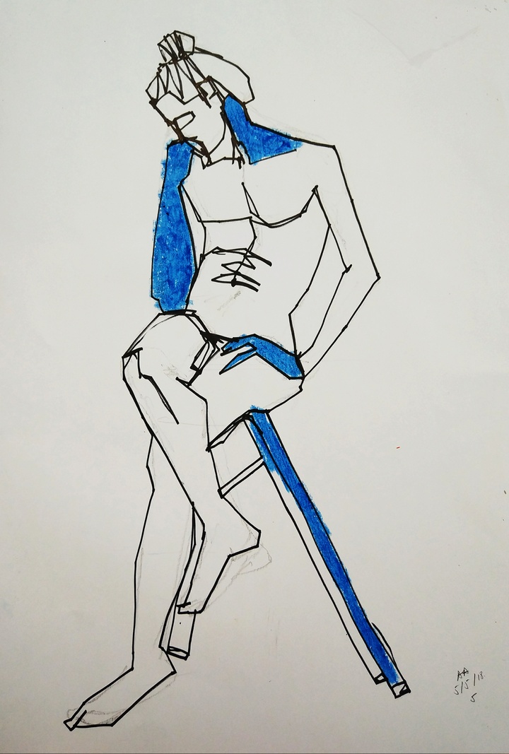 Técnica mixta experimental hilo-color