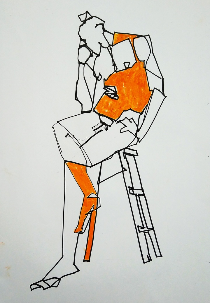 Técnica mixta experimental hilo-color