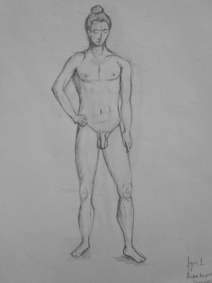 Pose de pie. Anónimo.