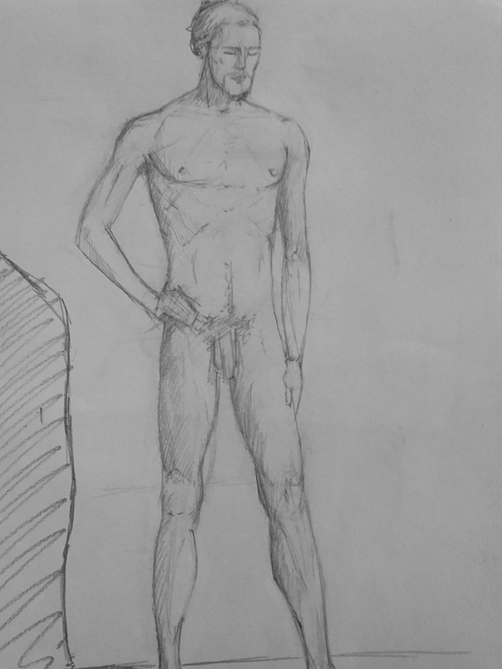 Pose de pie. Anónimo.