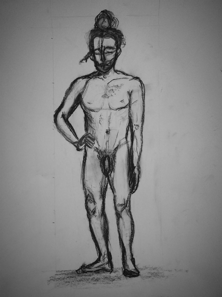 Pose de pie. Anónimo.